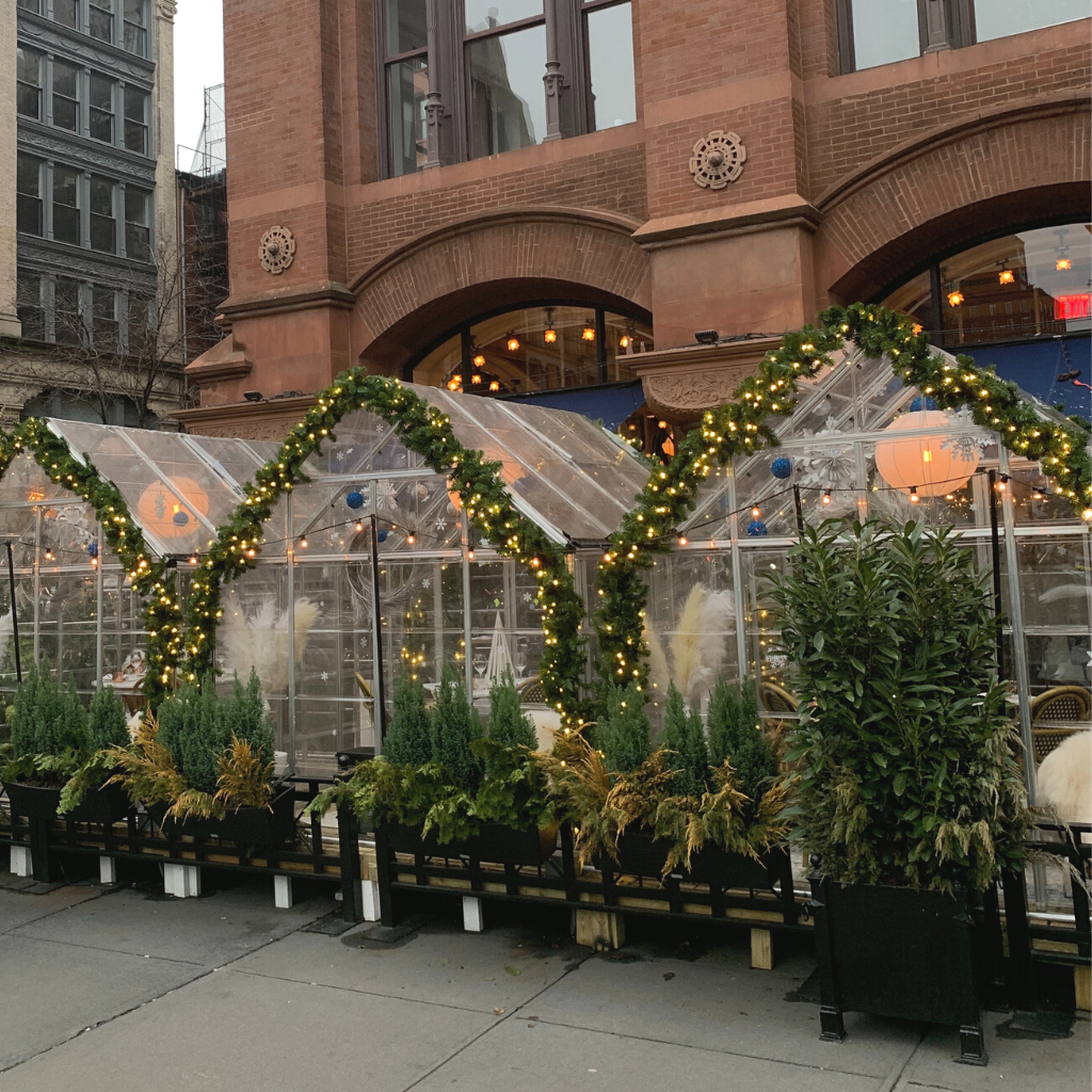 8 Cozy Places With Igloo Dining in NYC Corner of Carmine